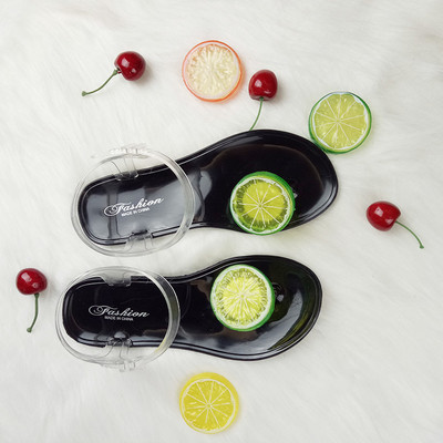 Дамски сандали гумени с интересна 3D декорация