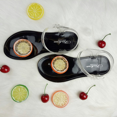 Дамски сандали гумени с интересна 3D декорация