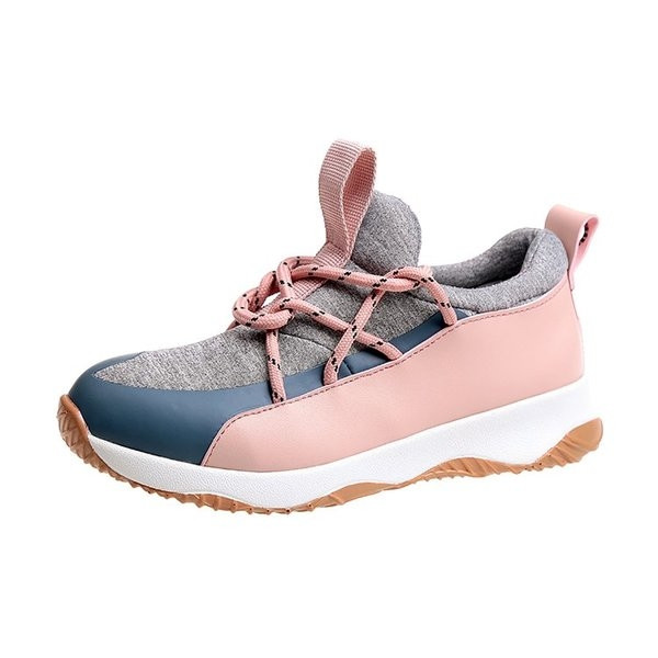 Tenisi dama in doua culori pe talpa plata