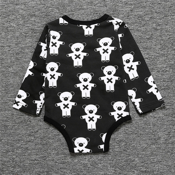 Βρεφικό κορμάκι σε δύο μοντέλα με μανίκια μικρού μήκους και μακρυά με εκτύπωση