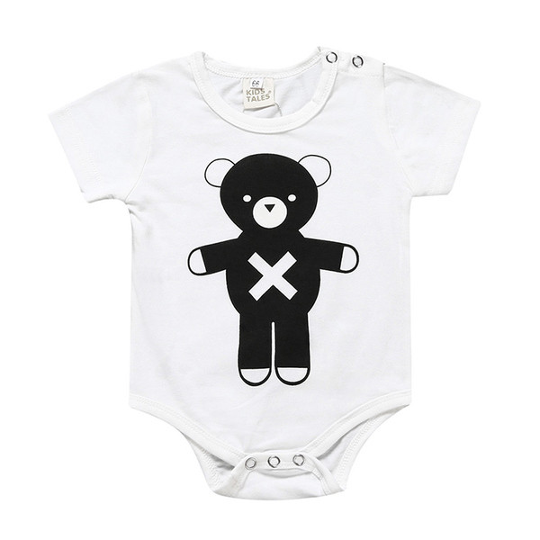 Βρεφικό κορμάκι σε δύο μοντέλα με μανίκια μικρού μήκους και μακρυά με εκτύπωση