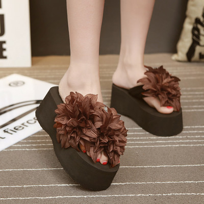 Γυναικέιες παντόφλες με 3D διακόσμηση σε διάφορα χρώματα