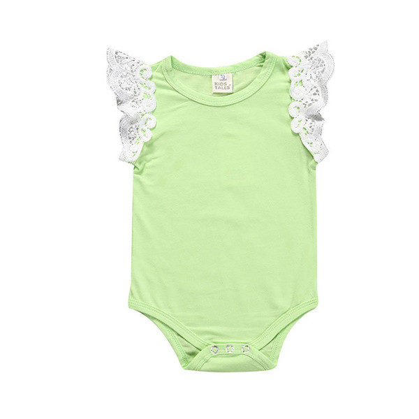 Body de vara bebelusi pentru fete in mai multe culori cu dantela