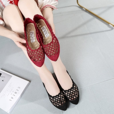 Εντυπωσιακά γυναικέια  παπούτσια σε κόκκινο και μαύρο χρώμα