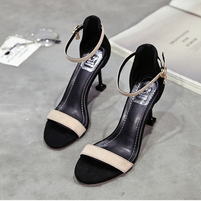 Sandale de dama pe toc subtire jos - doua modele in mai multe culori