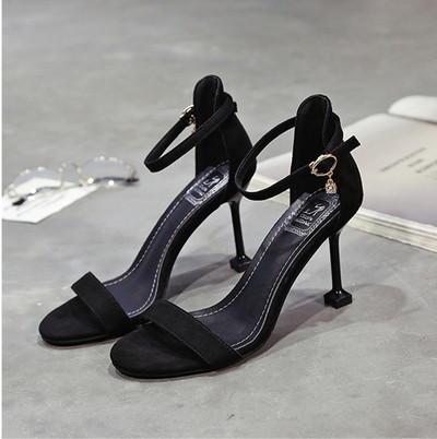 Sandale de dama pe toc subtire jos - doua modele in mai multe culori