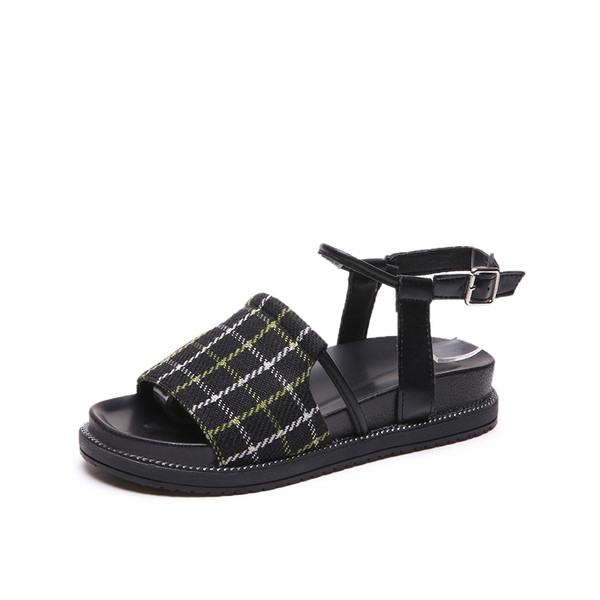 Sandale dama in carouri in mai multe culori