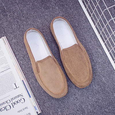 Дамски мокасини от плат в различни цветове