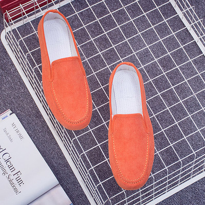 Дамски мокасини от плат в различни цветове