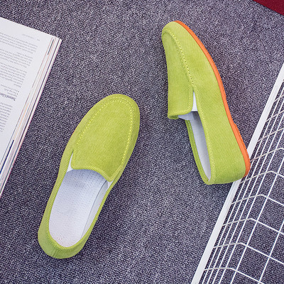 Дамски мокасини от плат в различни цветове