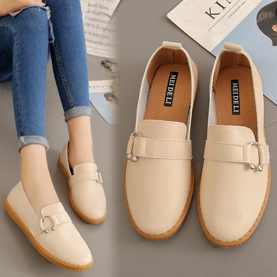 Κομψά γυναικεία παπούτσια καθημερινά από μαλακό οικολογικό δέρμα σε τρία χρώματα