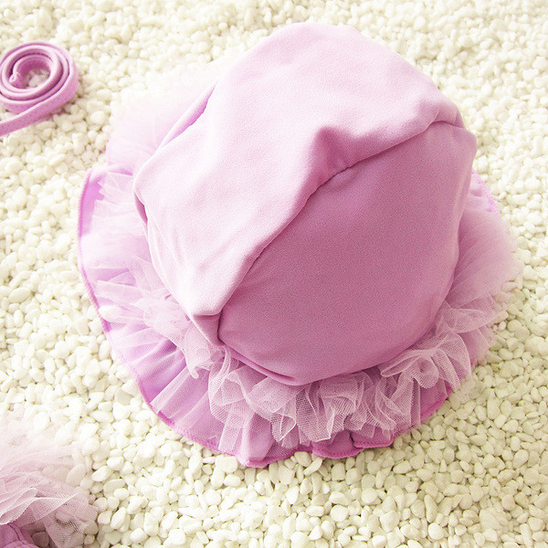 Costum de baie pentru copii elegant pentru fete în două părți cu pălărie