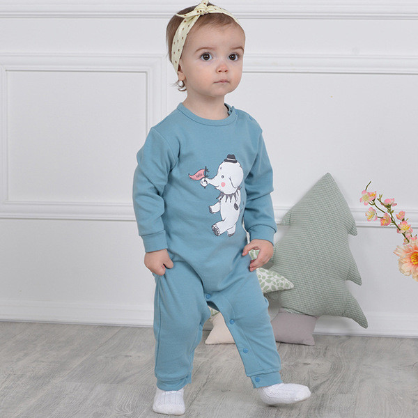 Salopeta bebelusi pentru fete si baieti in mai multe culori cu imprimeu