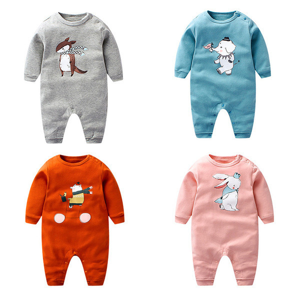 Salopeta bebelusi pentru fete si baieti in mai multe culori cu imprimeu