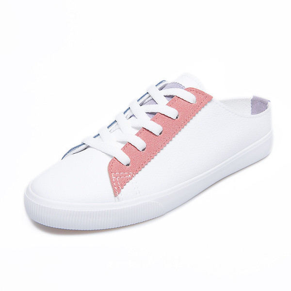 Pantofi de vara de dama semideschisi cu motive colorate