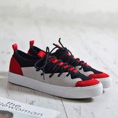 Γυναικεία πάνινα παπούτσια σε επίπεδη σόλα σε διάφορα χρώματα