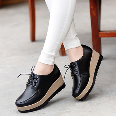Sporty and elegant women`s shoes made of eco leather in several colors