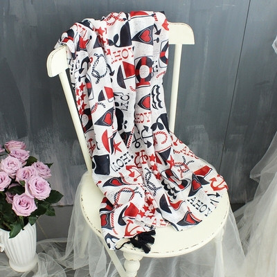 Eșarfe subțiri din bumbac de damă pentru vară diferite modele