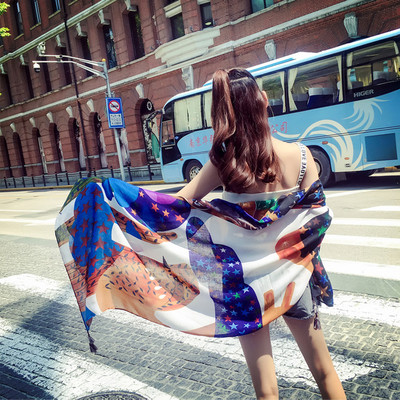 Eșarfe de plajă pentru femei în diferite culori