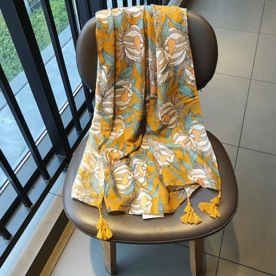 Eșarfe frumoase de damă din bumbac pentru vară în diferite culori