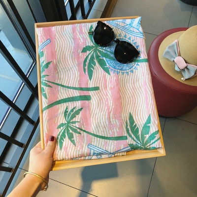 Eșarfe frumoase de damă din bumbac pentru vară în diferite culori