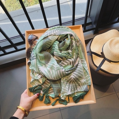 Eșarfe frumoase de damă din bumbac pentru vară în diferite culori