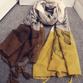 Esarfe subtiri de dama cu ciucuri pentru vara