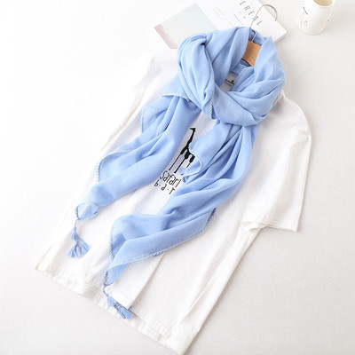 Esarfe subtiri de dama cu ciucuri pentru vara