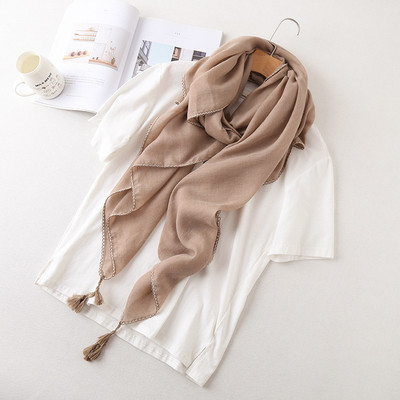 Esarfe subtiri de dama cu ciucuri pentru vara