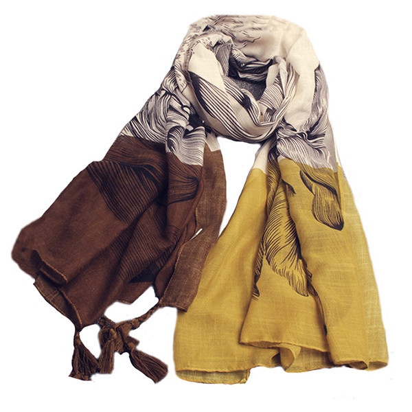 Esarfe subtiri de dama cu ciucuri pentru vara