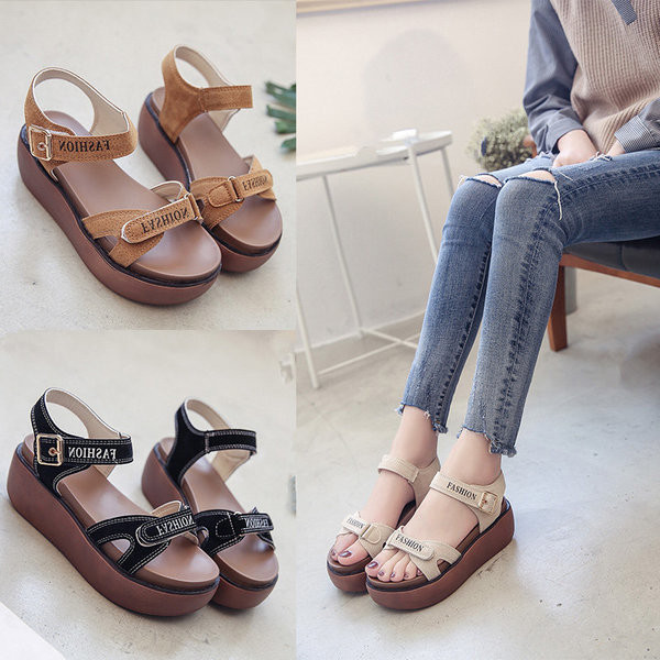 Sandale de damă sport și casual cu platformă înaltă