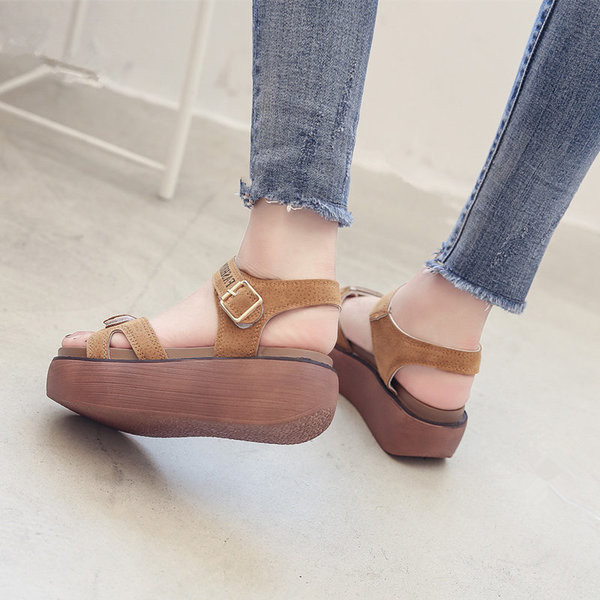 Sandale de damă sport și casual cu platformă înaltă