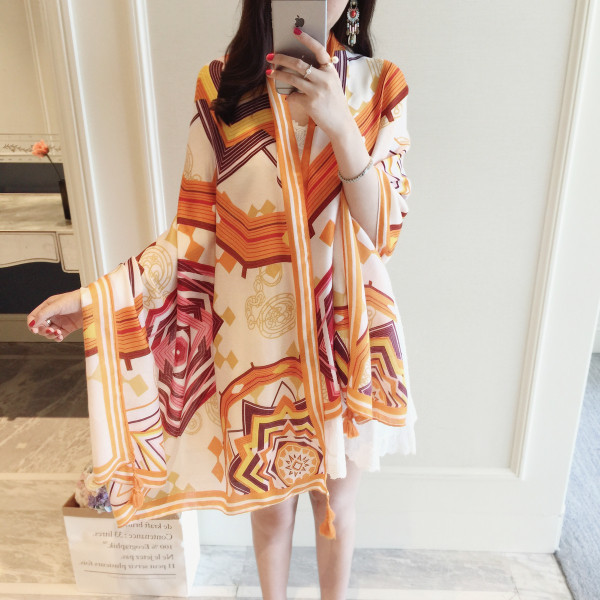 Eșarfă lungă frumoasă de damă pentru vară