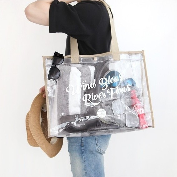 Плажна чанта прозрачна в няколко цвята