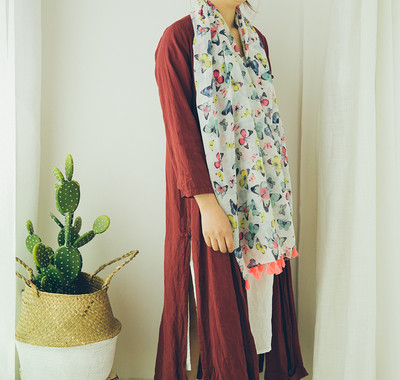 Eșarfe de vară din bumbac pentru femei în 11 modele diferite