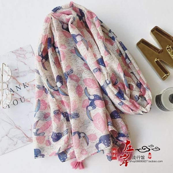 Eșarfe de vară din bumbac pentru femei în 11 modele diferite