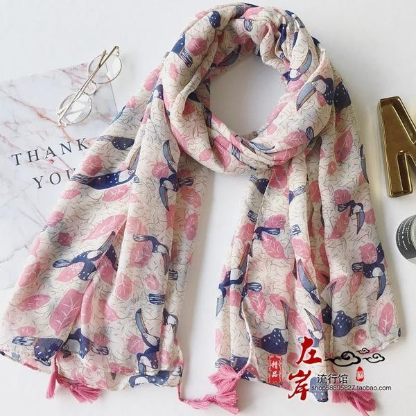 Eșarfe de vară din bumbac pentru femei în 11 modele diferite