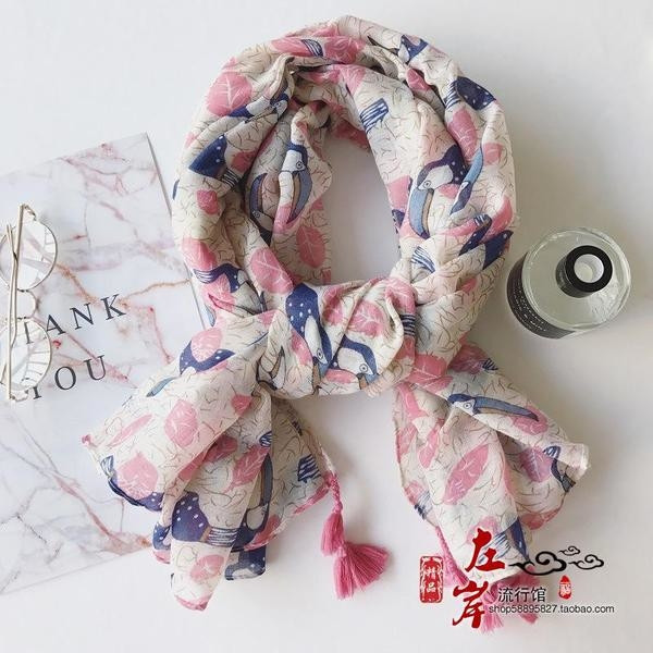 Eșarfe de vară din bumbac pentru femei în 11 modele diferite