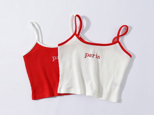 Maieu scurt de damă cu inscripție brodată