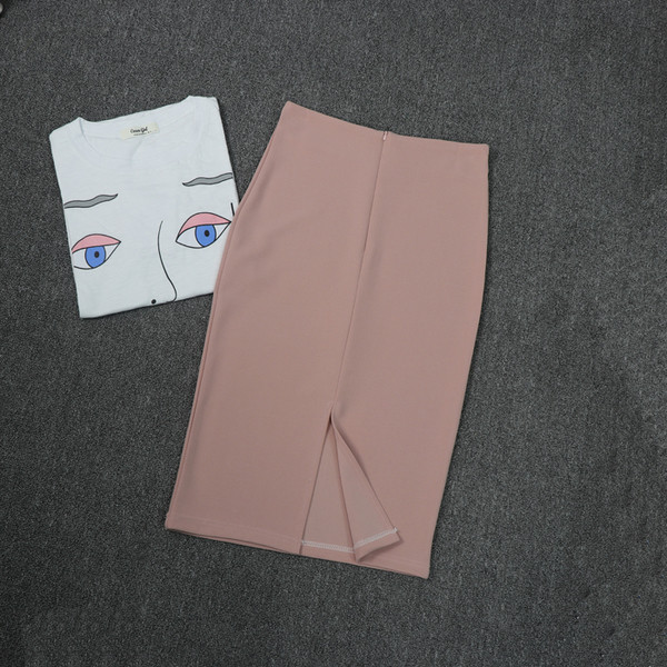 Fusta de dama eleganta cu fanta in mai multe culori