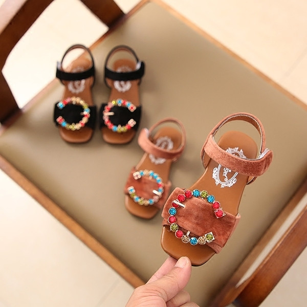 Sandale de dama elegante in doua culori decorate cu mini pietricele colorate