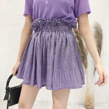 Κομψή γυναικεία φούστα με υψηλή μέση σε διάφορα χρώματα