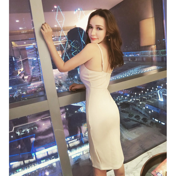 Γυναικείο φόρεμα με βαθύ ντεκολτέ σε σχήμα V σε τρία χρώματα