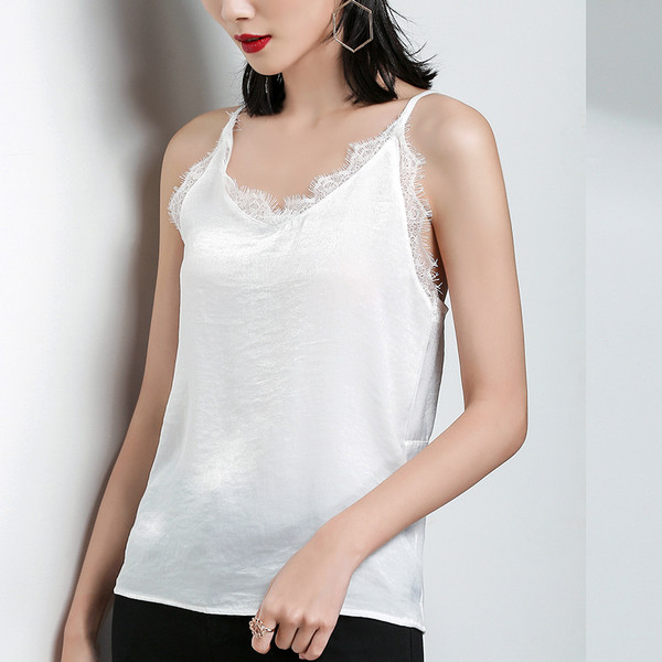 Maieu elegant de damă, cu dantelă și nasturi, în două culori