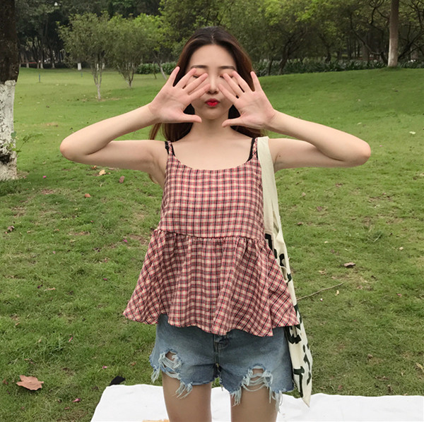 Maiou de vară de damă cu bretele subțiri model larg