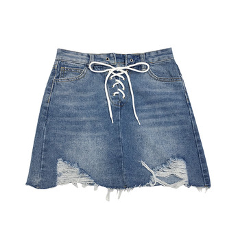 Κομψή γυναικεία φούστα  με κορδόνια