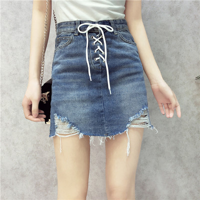 Κομψή γυναικεία φούστα  με κορδόνια