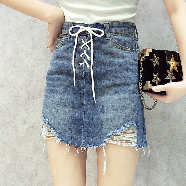 Κομψή γυναικεία φούστα  με κορδόνια