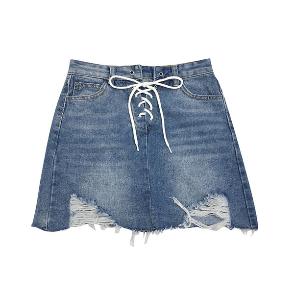 Κομψή γυναικεία φούστα  με κορδόνια