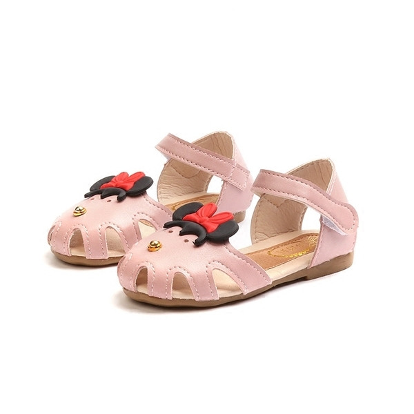 Απαλά παιδικά σανδάλια για κορίτσια σε τρία χρώματα με διακόσμηση